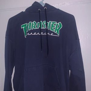 Navy thrasher hoodie